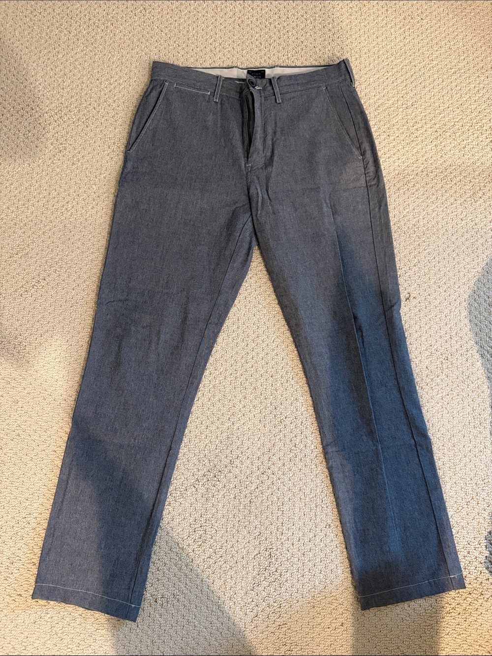 Men's jcrew Classic Straight-Leg Pants in Charcoal Gray size 30